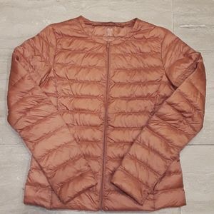 Uniqlo Ultra Light Down Rose Jacket Sz M